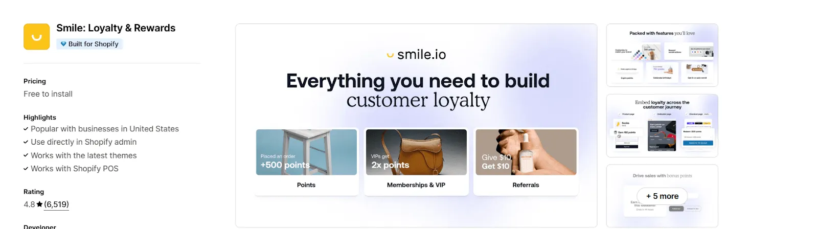Smile: Loyalty & Rewards
